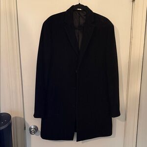 Classic Black Overcoat
